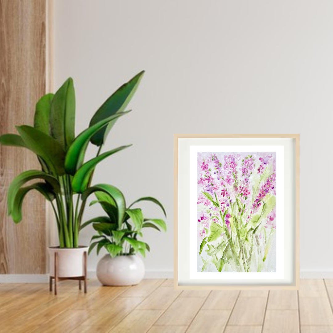 Wild flowers Watercolour floral art