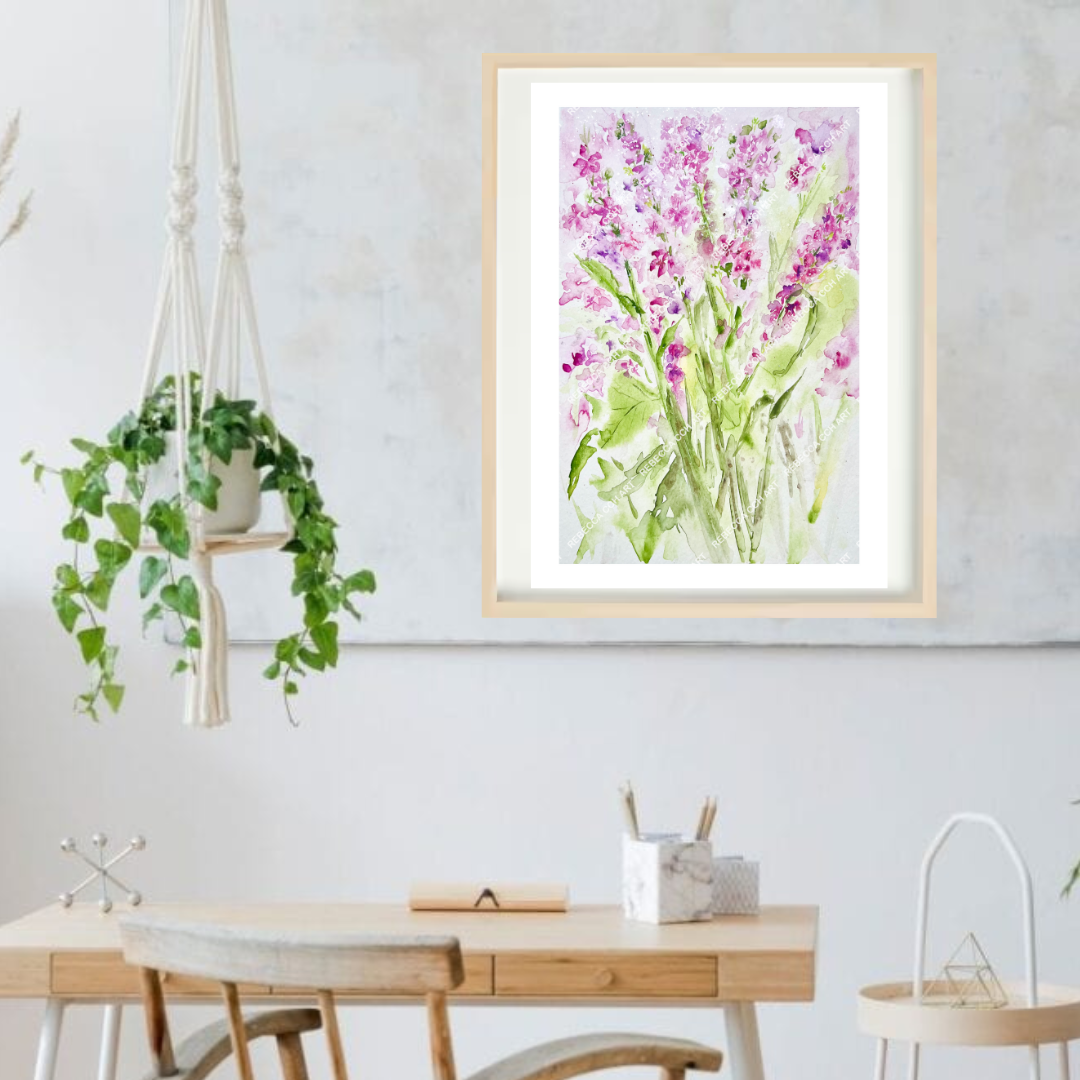 Wild flowers Watercolour floral art